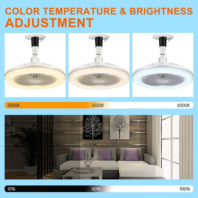 Ventilador con Luz Led